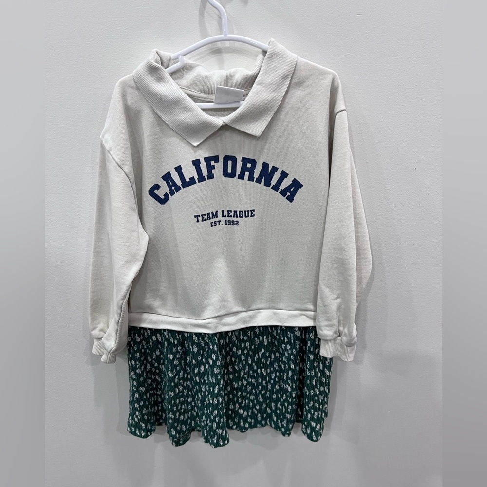 Zara Cream Polo Sweater Dress